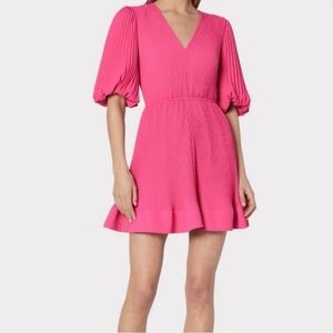 Milly Pink Pleated Dress Size 4